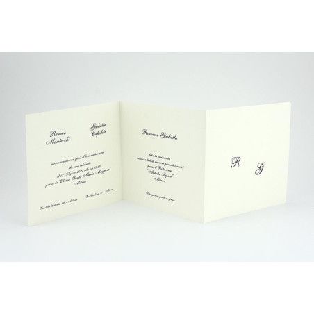 Partecipazioni matrimonio omaggio con cuori E013 Alessia Partecipazioni - 3