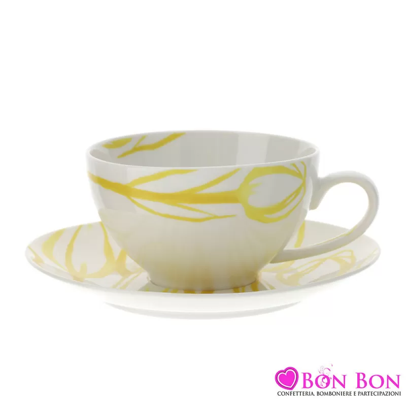 TAZZA COLAZIONE TULIP PORC.DIA.12XH7CM Hervit - 1