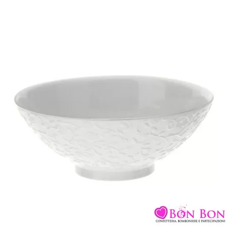 CIOTOLA PORCELLANA BIANCA DIA 21XH8CM Hervit - 1