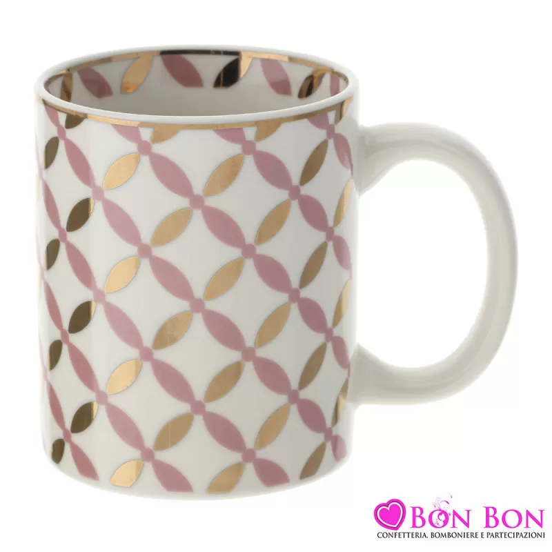 TAZZA MUG PORC.DIA 8XH10CM VLK DESIGN Hervit - 1