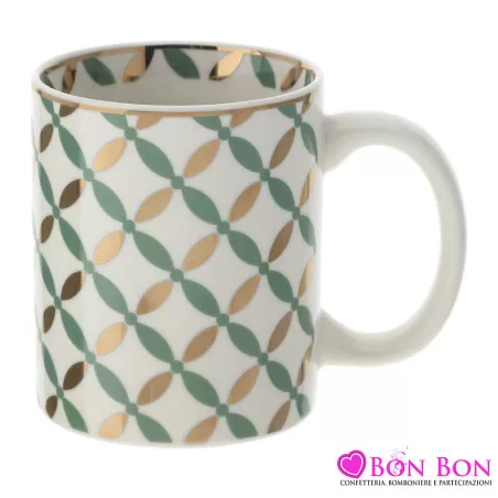 TAZZA MUG PORC.DIA.8XH10CM VLK DESIGN Hervit - 1