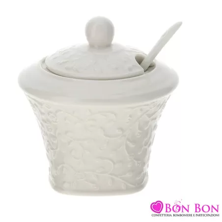 ZUCCHERIERA PORCELLANA DIA. 10XH10CM Hervit - 1