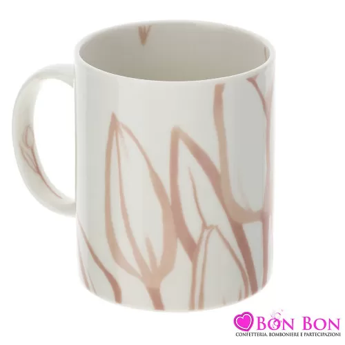 TAZZA MUG TULIP PORC.DIA8XH10CM ROSA Hervit - 1