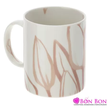 TAZZA MUG TULIP PORC.DIA8XH10CM ROSA Hervit - 1