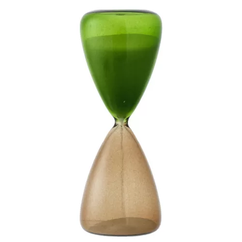 Bomboniera matrimobio clessidra 10 cm salvia e tortora Bagutta - 1