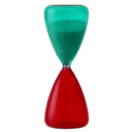 Bomboniera matrimonio clessidra 10 cm rosso e cobalto Bagutta - 1