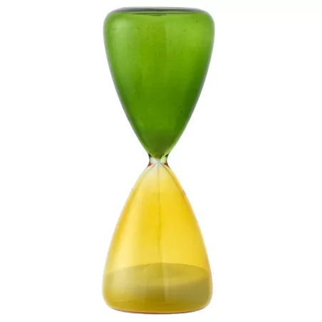 Bomboniera matrimonio clessidra 10 cm mimosa e verde salvia Bagutta - 1