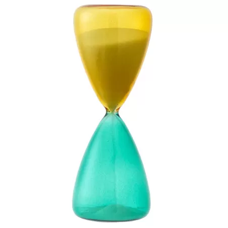 Bomboniera matrimonio clessidra 10 cm cobalto e mimosa Bagutta - 1