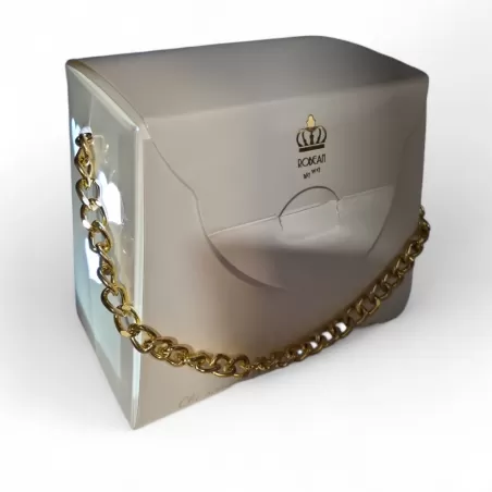 Bomboniera matrimonio lampada in vetro con rosa tortora Robean - 4