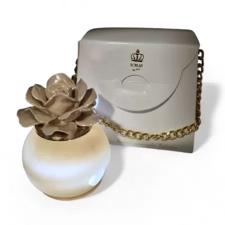 Bomboniera matrimonio lampada in vetro con rosa tortora Robean - 3