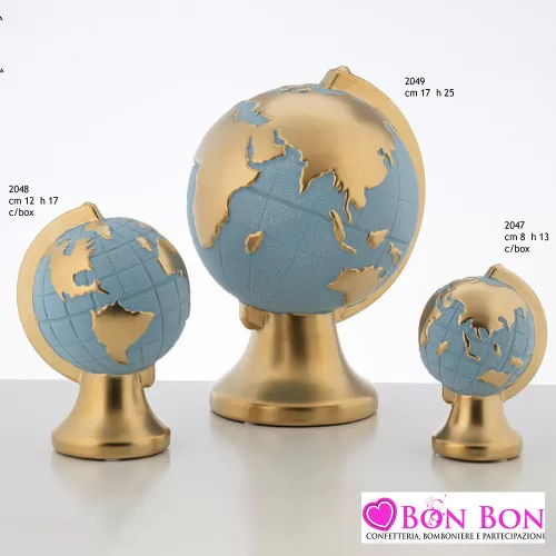 Bomboniere matrimonio mappamondi cielo in ceramica Encantada - 1