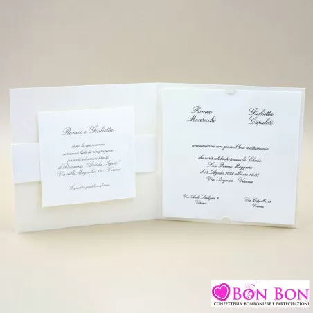 Partecipazione matrimonio con albero della vita dorata Alessia Partecipazioni - 2