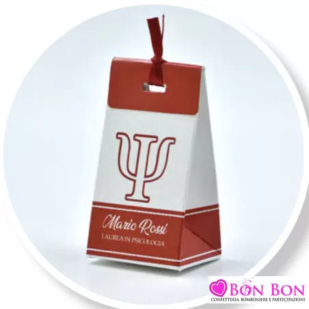 Scatolina personalizzata per laurea in psicologia con logo - 1