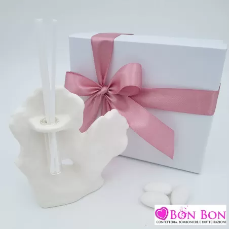 Bomboniera matrimonio profumatore coppia amanti bacio opaca Bagutta - 3