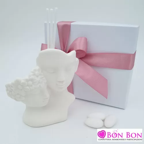 Bomboniera matrimonio profumatore coppia amanti opaca Bagutta - 1