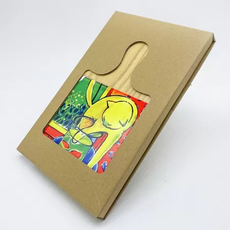 Bomboniera matrimonio sottopentola tagliere con dipinto Linea elle - 2