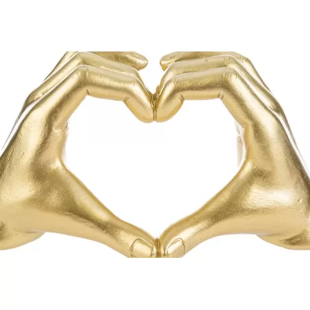 Bomboniera originale matrimonio cuore mani oro - 2