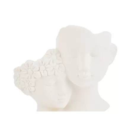 Bomboniera originale matrimonio coppia sposi porcellana con cuore oro - 2