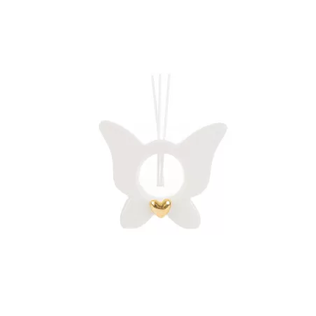 Bomboniere matrimonio profumatore farfalla bianca - 2