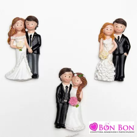 Bomboniera matrimonio magnete sposi La fata pierina - 1