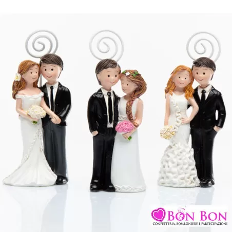 Bomboniera matrimonio sposi con memoclip La fata pierina - 1