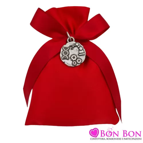 Bomboniera laurea in ingegneria biomedica ciondolo in bagno argento Tabor - 1