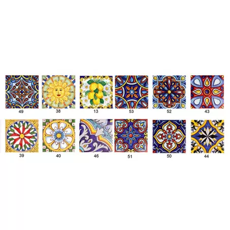 Sacchetti confetti matrimonio siciliano busta lettera in lino panna con maiolica Liete Creazioni - 2