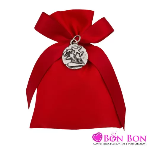 Bomboniera laurea in turismo ciondolo in bagno argento Tabor - 1