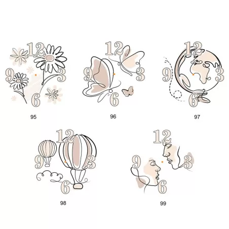 Bomboniere per matrimonio orologi con piastrella con disegno Argenti preziosi - 3