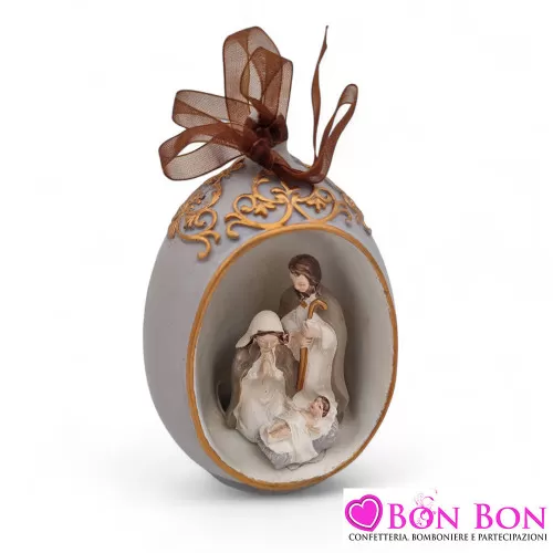 Bomboniera matrimonio natalizio appendino sacra famiglia Le stelle - 1