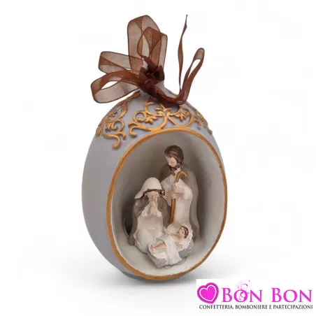 Bomboniera matrimonio natalizio appendino sacra famiglia Le stelle - 1