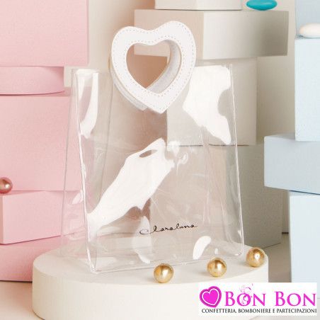 Bomboniera Matrimonio Claraluna 2025 - Vaso Tondo con Onde in Porcellana Bianca con Fiori e Pampas