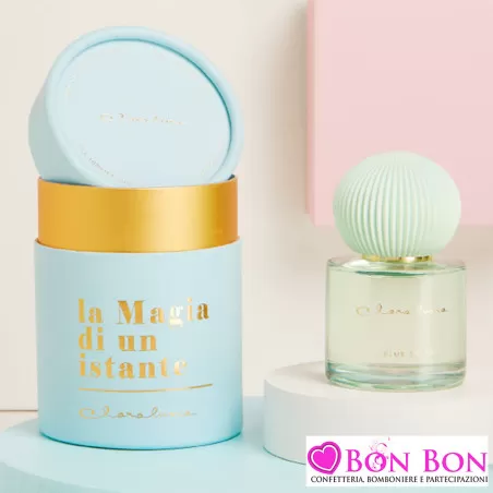 Bomboniere Matrimonio Claraluna 2025 Diffusore in Vetro Azzurro con Essenza Blue Bella Claraluna - 1