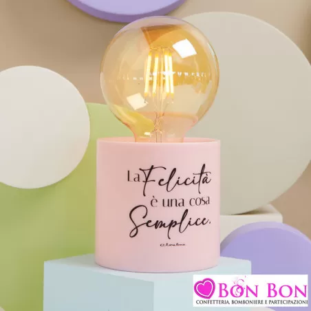 Bomboniere Matrimonio Originali Claraluna 2025 Lampade LED con Base in Porcellana Claraluna - 1