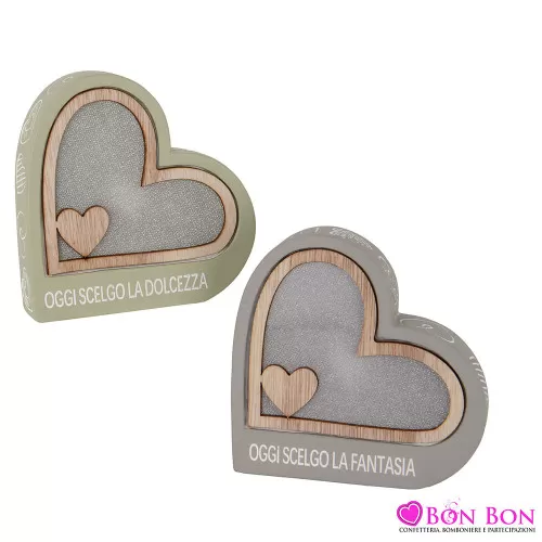 Bomboniere matrimonio lampada led a forma di cuore - 1