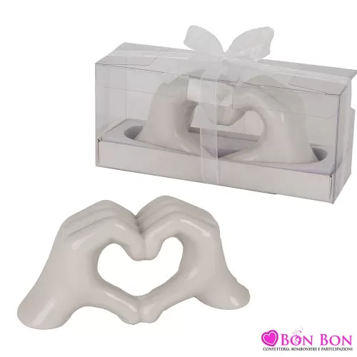 Bomboniere matrimonio mani che creano un cuore ETM - 1