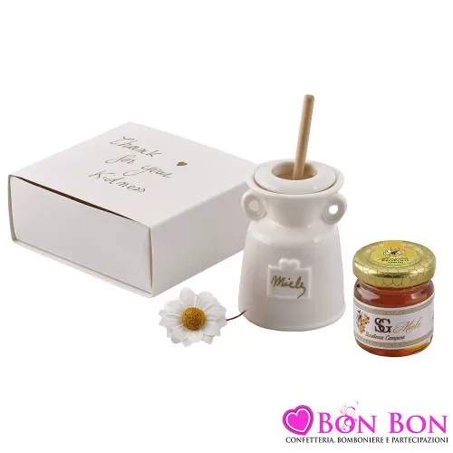 Bomboniera per Matrimonio Porta Miele : Un’Idea Enogastronomica per un Ricordo Dolce e Originale Royal Gifts - 1