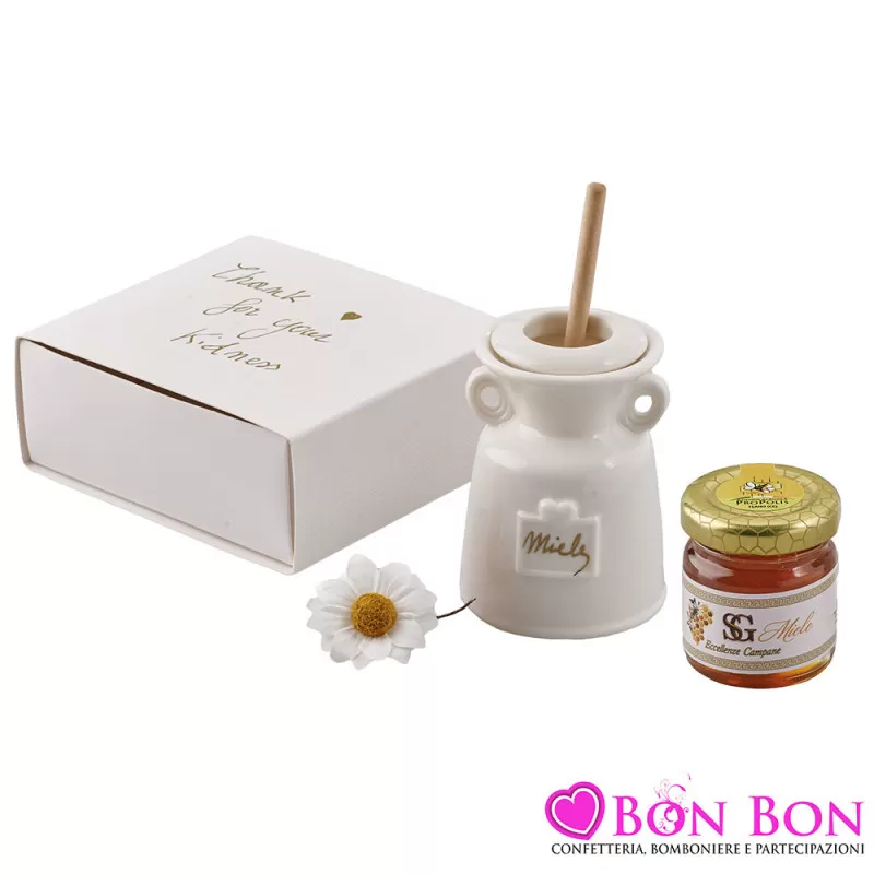 Bomboniera per Matrimonio Porta Miele : Un’Idea Enogastronomica per un Ricordo Dolce e Originale Royal Gifts - 1
