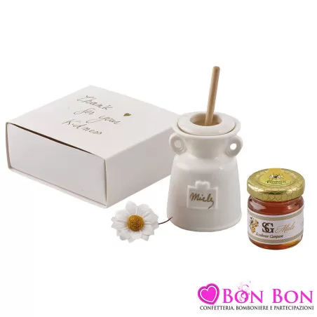 Bomboniera per Matrimonio Porta Miele : Un’Idea Enogastronomica per un Ricordo Dolce e Originale Royal Gifts - 1