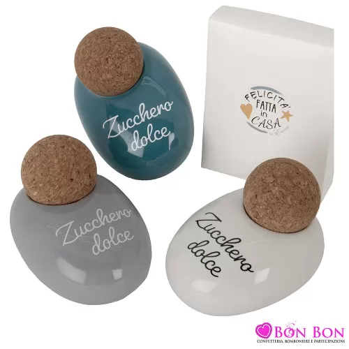 Bomboniere matrimonio utile zuccheriera con frase ETM - 1