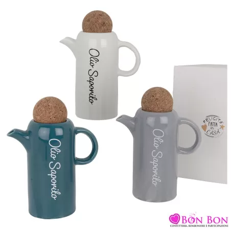 Bomboniere matrimonio utile oliera con frase ETM - 1