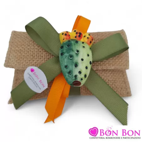 Sacchetti Matrimonio Tema Siciliano con Magneti Dipinti a Mano Bomboniere Originali ed Eleganti Liete Creazioni - 4