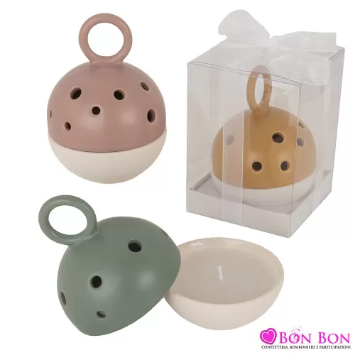 Bomboniere matrimonio candela anello traforata ETM - 1