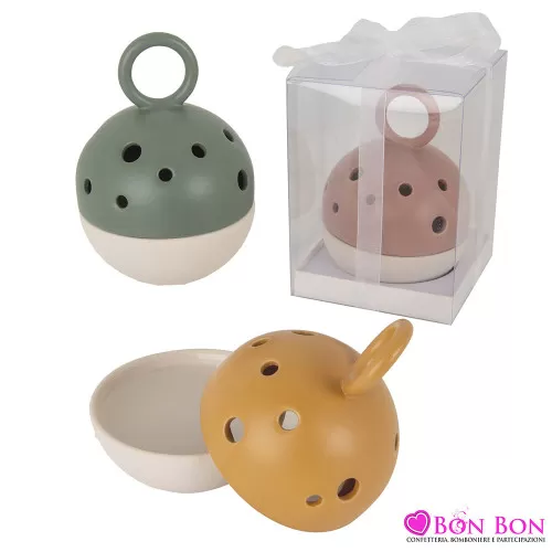 Bomboniere matrimonio candela grande anello traforata ETM - 1