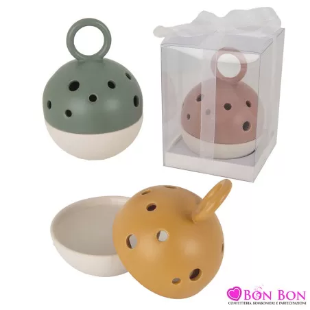 Bomboniere matrimonio candela grande anello traforata ETM - 1