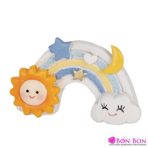 copy of Bomboniere Battesimo Bimbo e Bimba Magnete Orsetti Rosa o Celesti in Resina Royal Gifts - 1