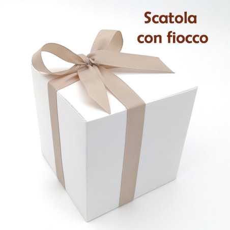 Bomboniere Matrimonio Mappamondo da Poggio Bianco con Decoro Quadrifoglio Dorato ETM - 12