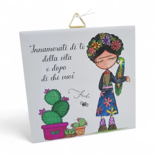 Bomboniera Prima Comunione Linea Miti e Leggende – Mattonella con Gancio Stampa Frida La Miniera - 1