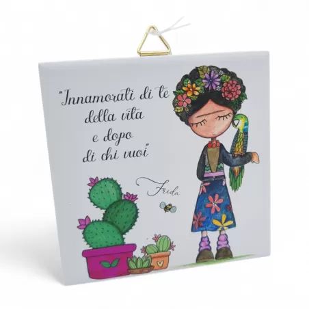 Bomboniera Prima Comunione Linea Miti e Leggende – Mattonella con Gancio Stampa Frida La Miniera - 1