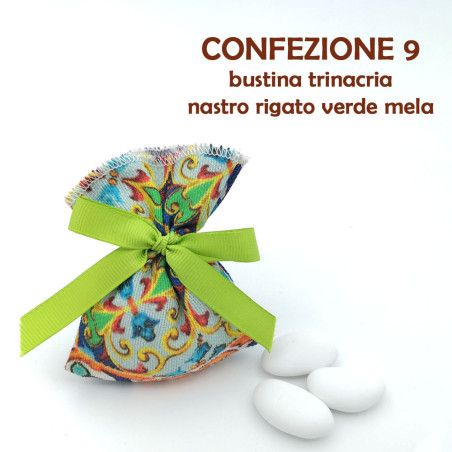 Bomboniera matrimonio solidale vaso portapianta sfera bianca e oro Quadrifoglio - 12